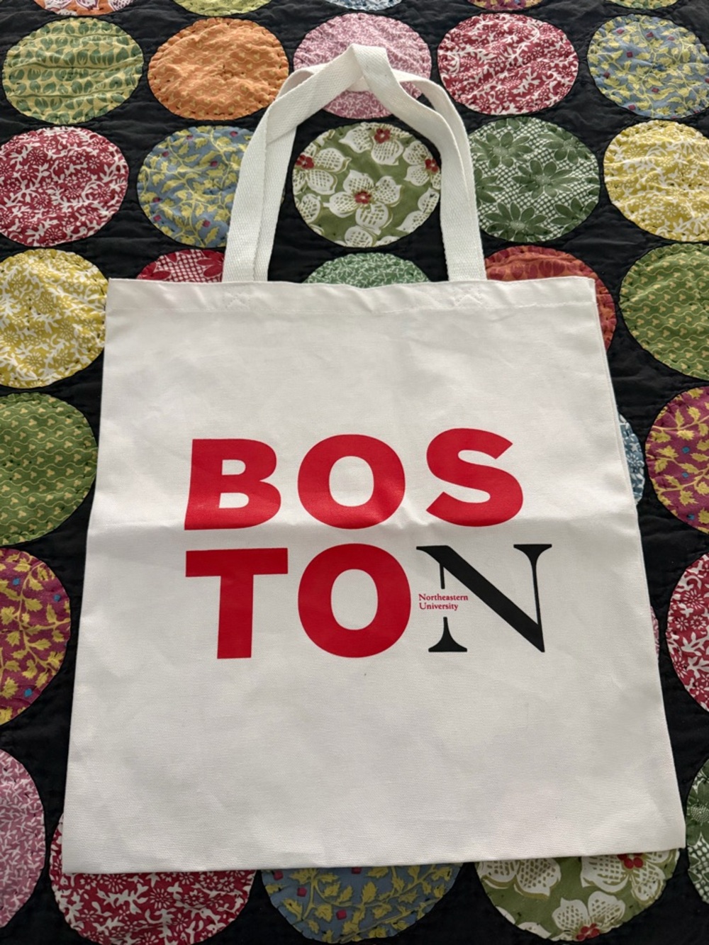 NWOT Northeastern University canvas tote
